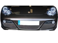 Set di griglie in acciaio inossidabile per paraurti anteriore ZunSport. Porsche Cayman 987 MK II